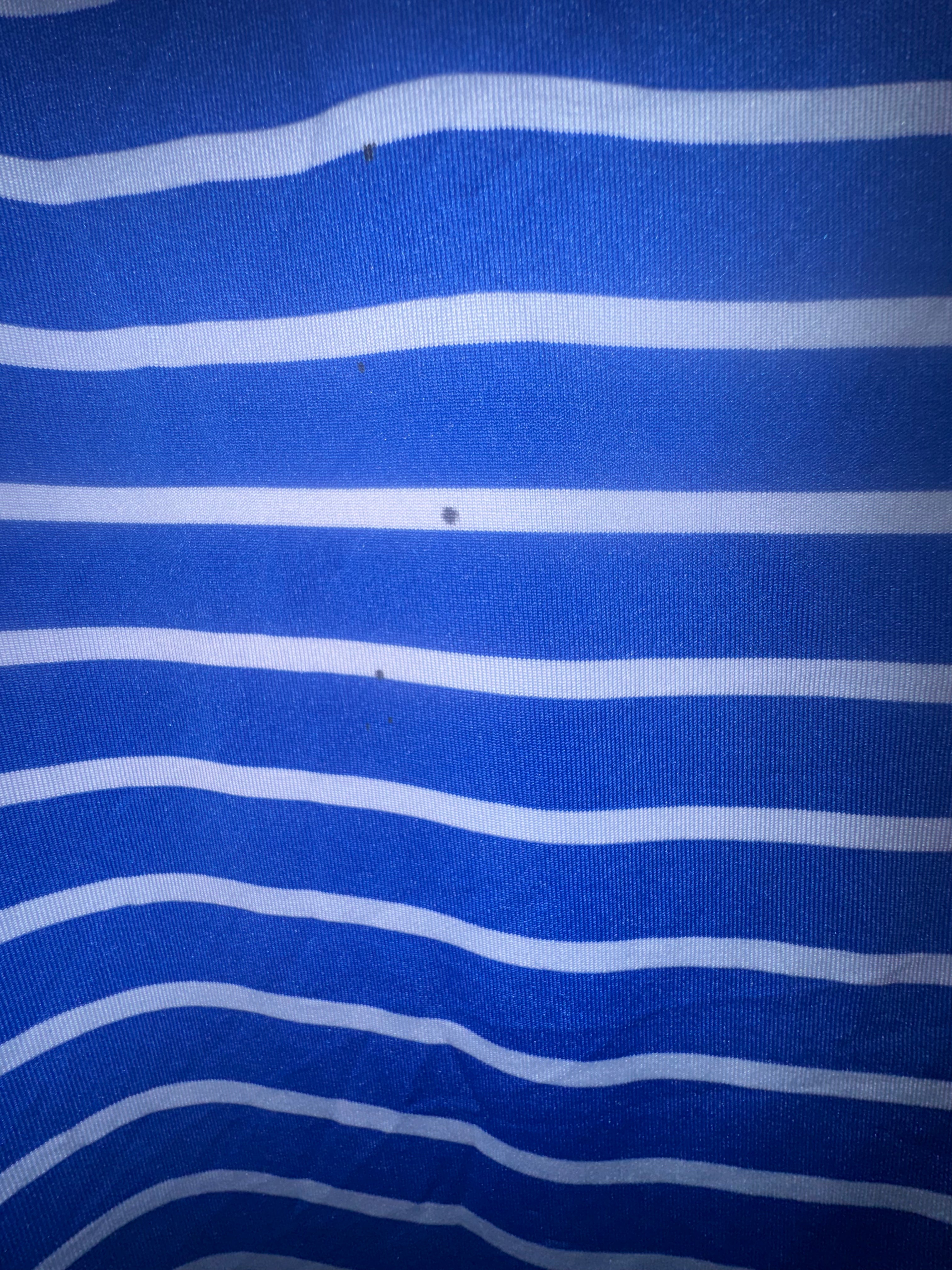 Blue & White Striped Swim Cover-Up