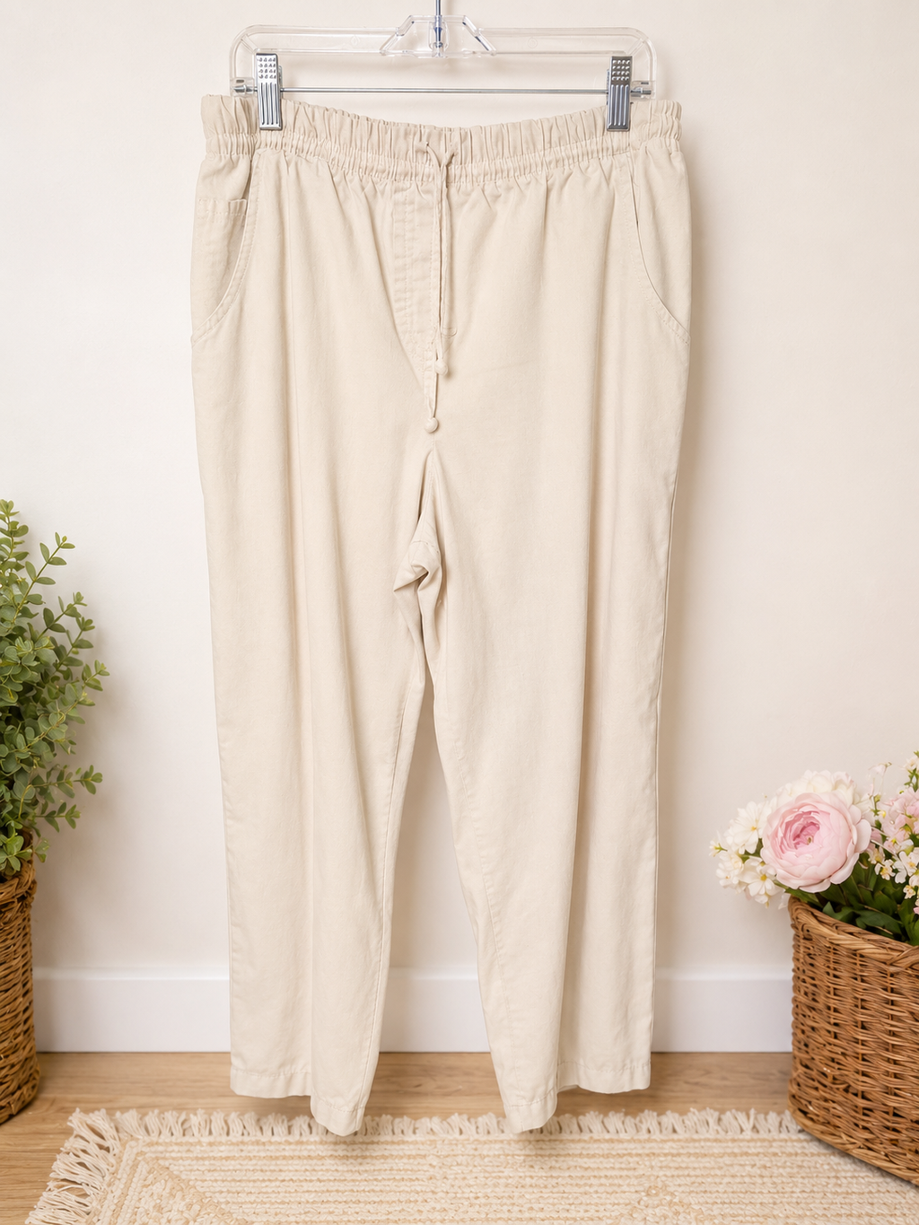 Classic Elements Linen Blend Pull-On Pants