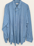 IZOD Blue & Yellow Plaid Wrinkle-Free Oxford Shirt