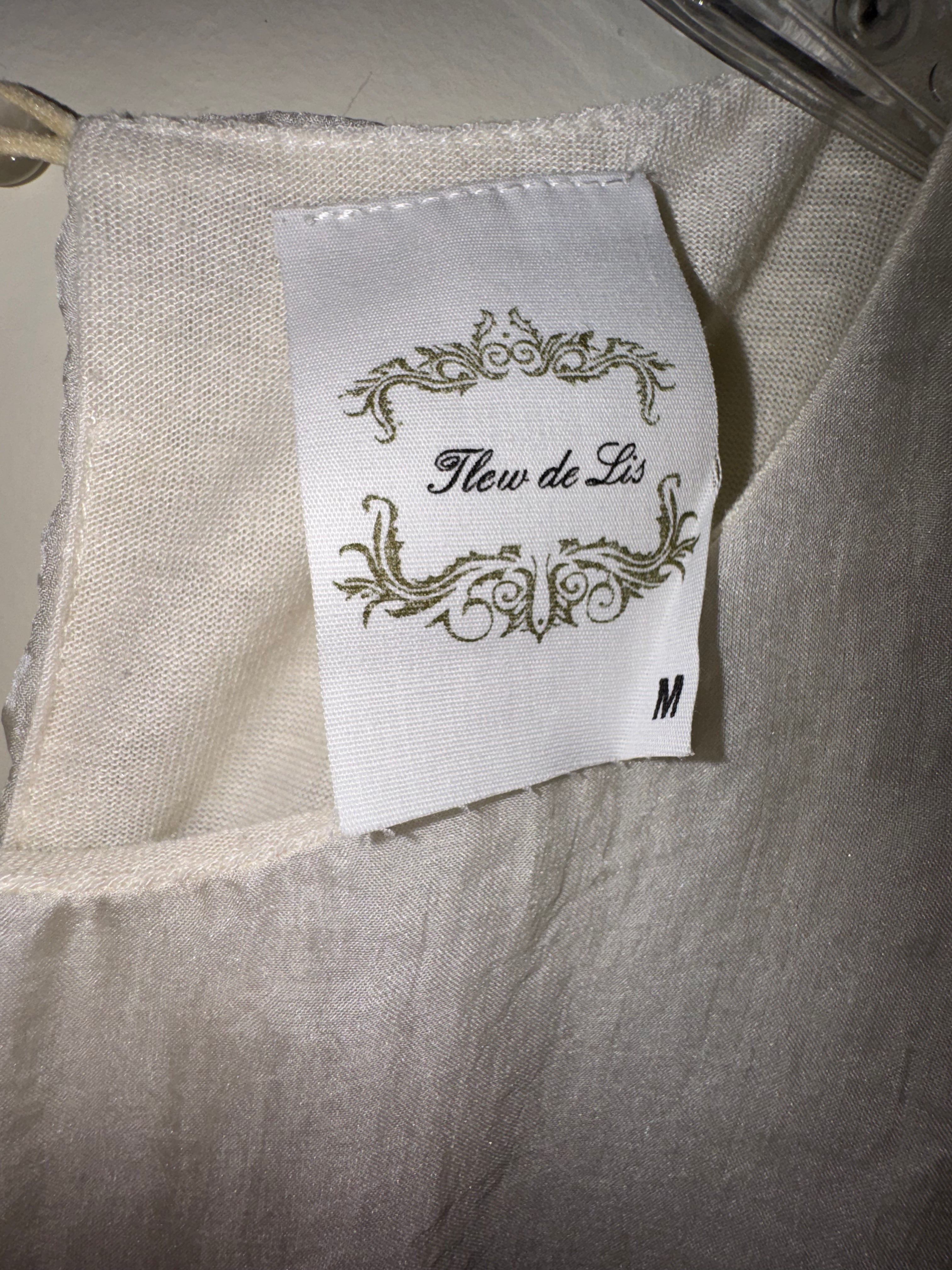 Fleur de Lis Sheer Overlay Tunic
