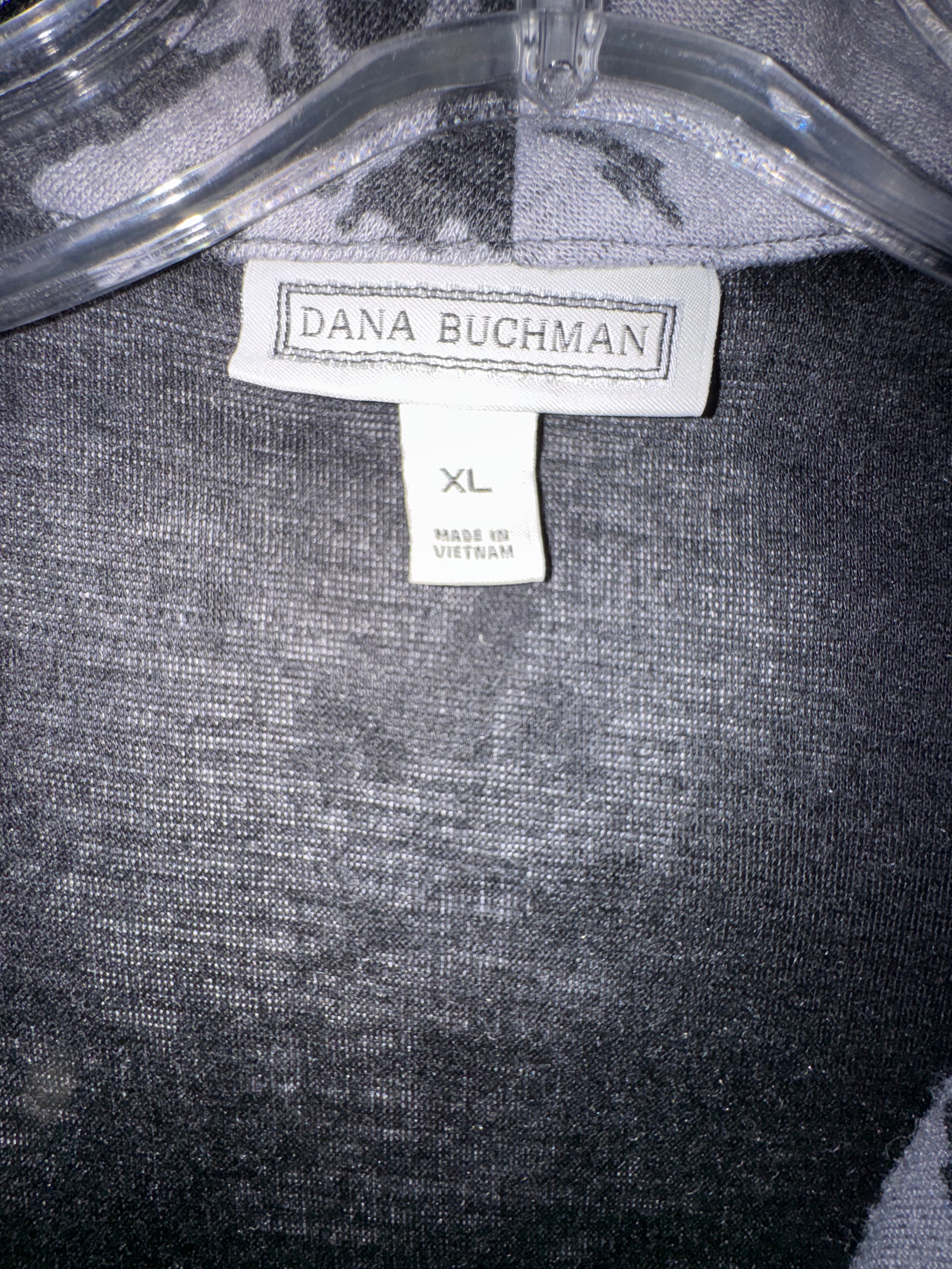 Dana Buchman Floral Open Cardigan