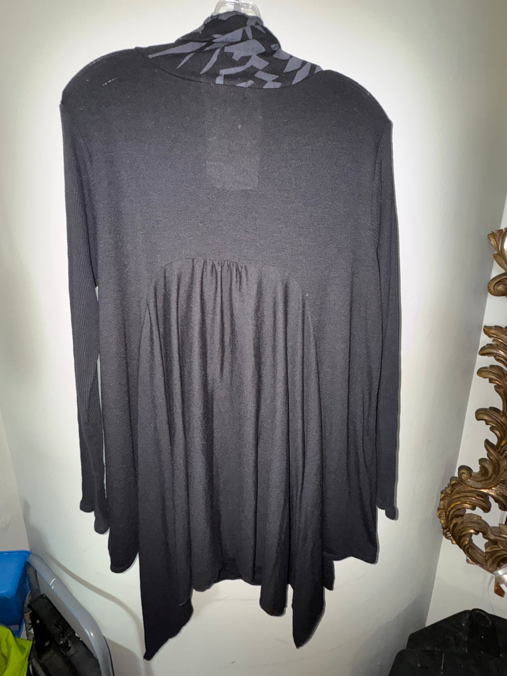 Panitti Black Tribal Print Open Cardigan