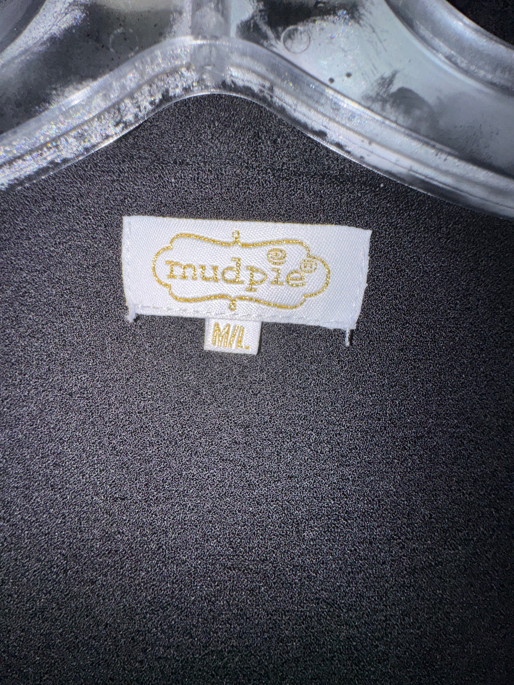 Mud Pie Black Waterfall Vest