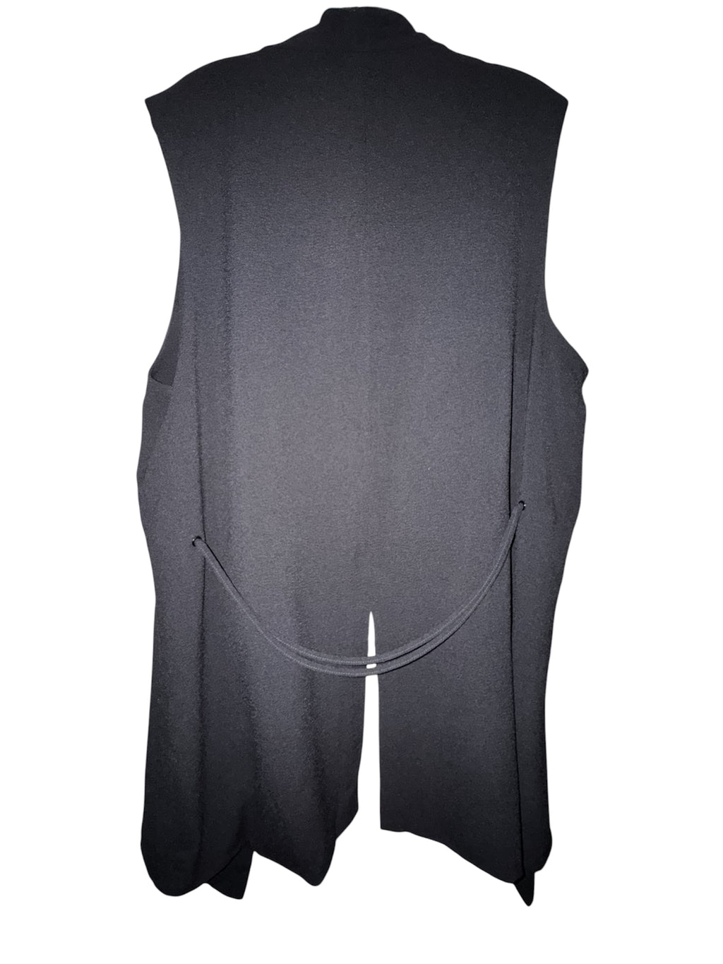 Mud Pie Black Waterfall Vest