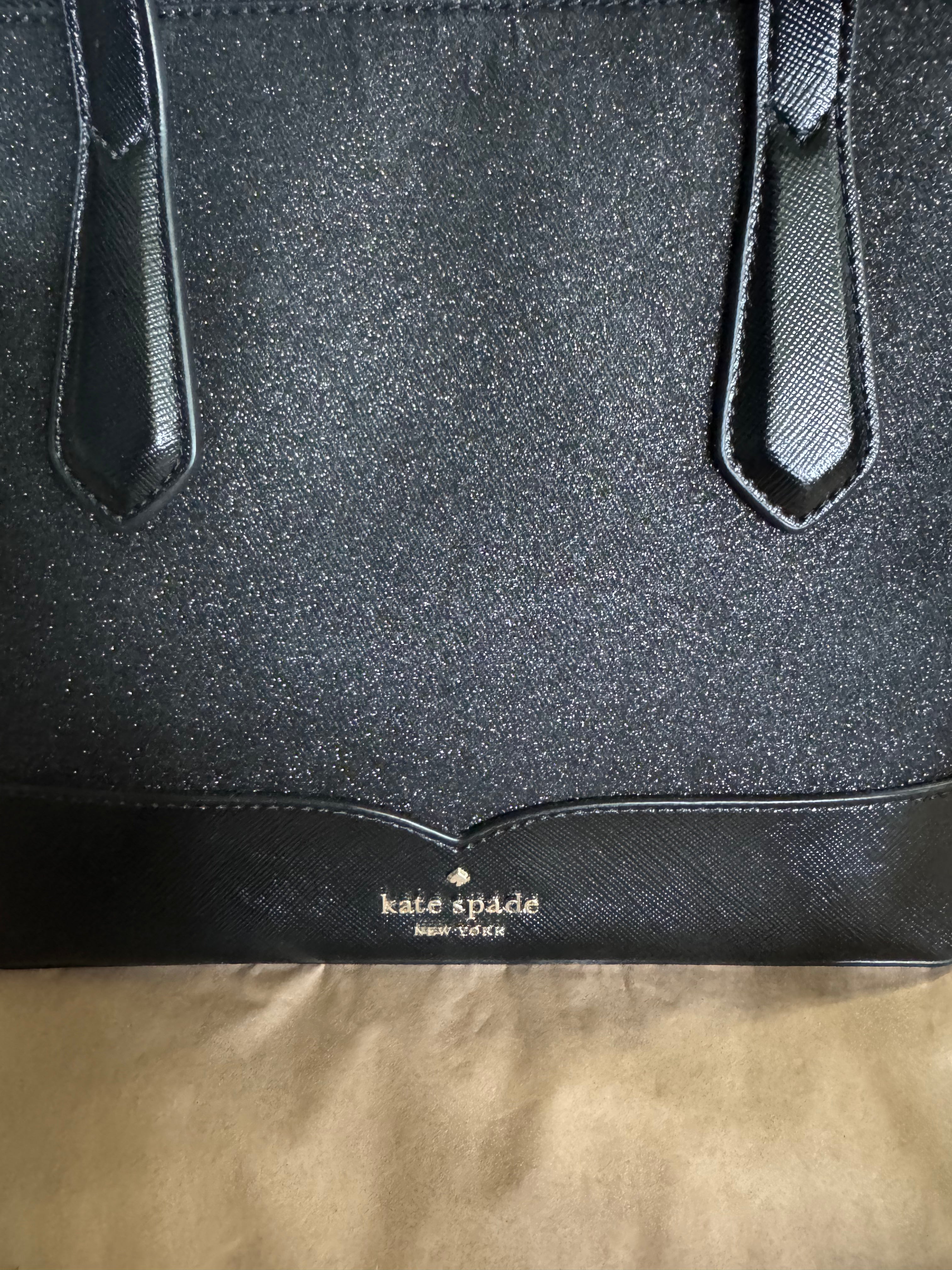Kate Spade Glitter Crossbody Tote ✨🖤