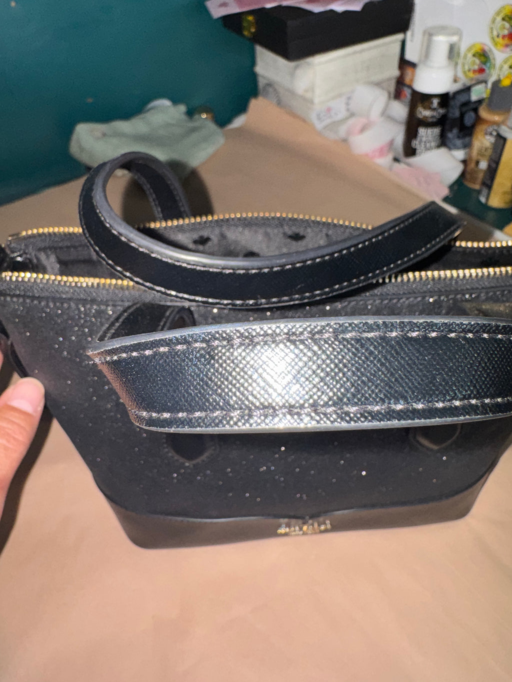 Kate Spade Glitter Crossbody Tote ✨🖤
