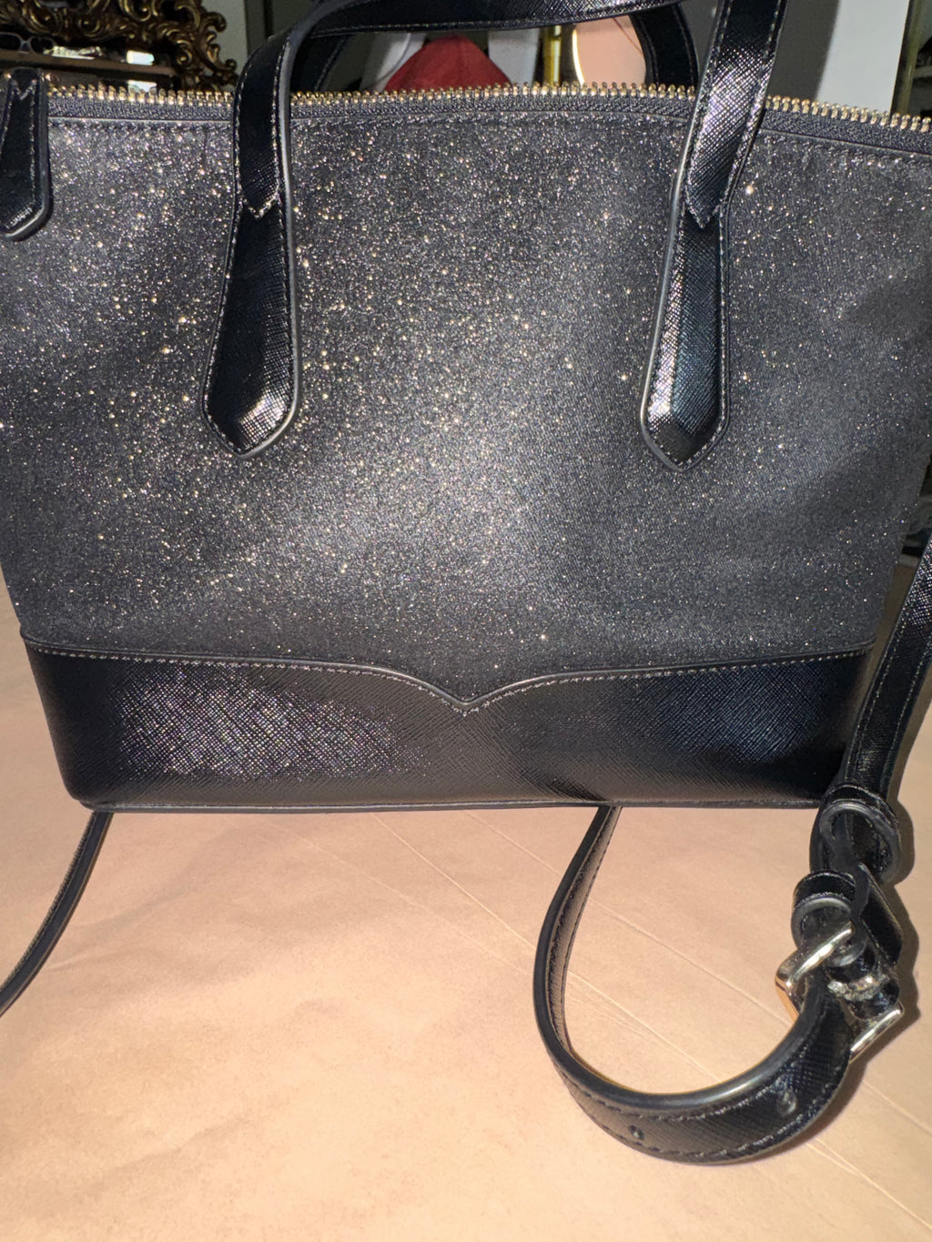 Kate Spade Glitter Crossbody Tote ✨🖤
