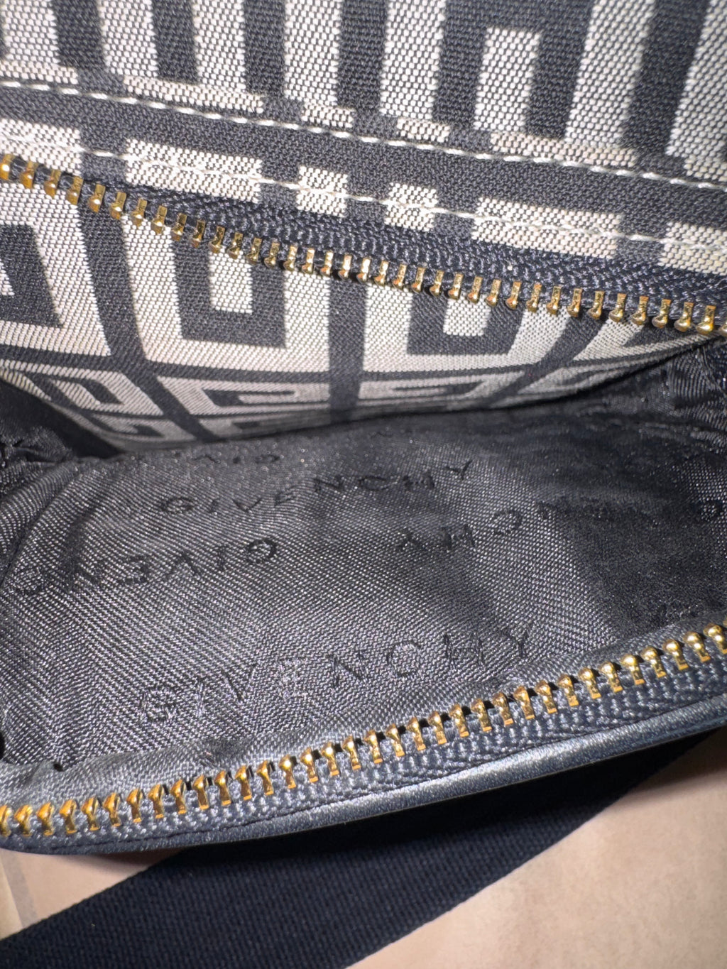 Givenchy Monogram Canvas Tassel Crossbody Bag