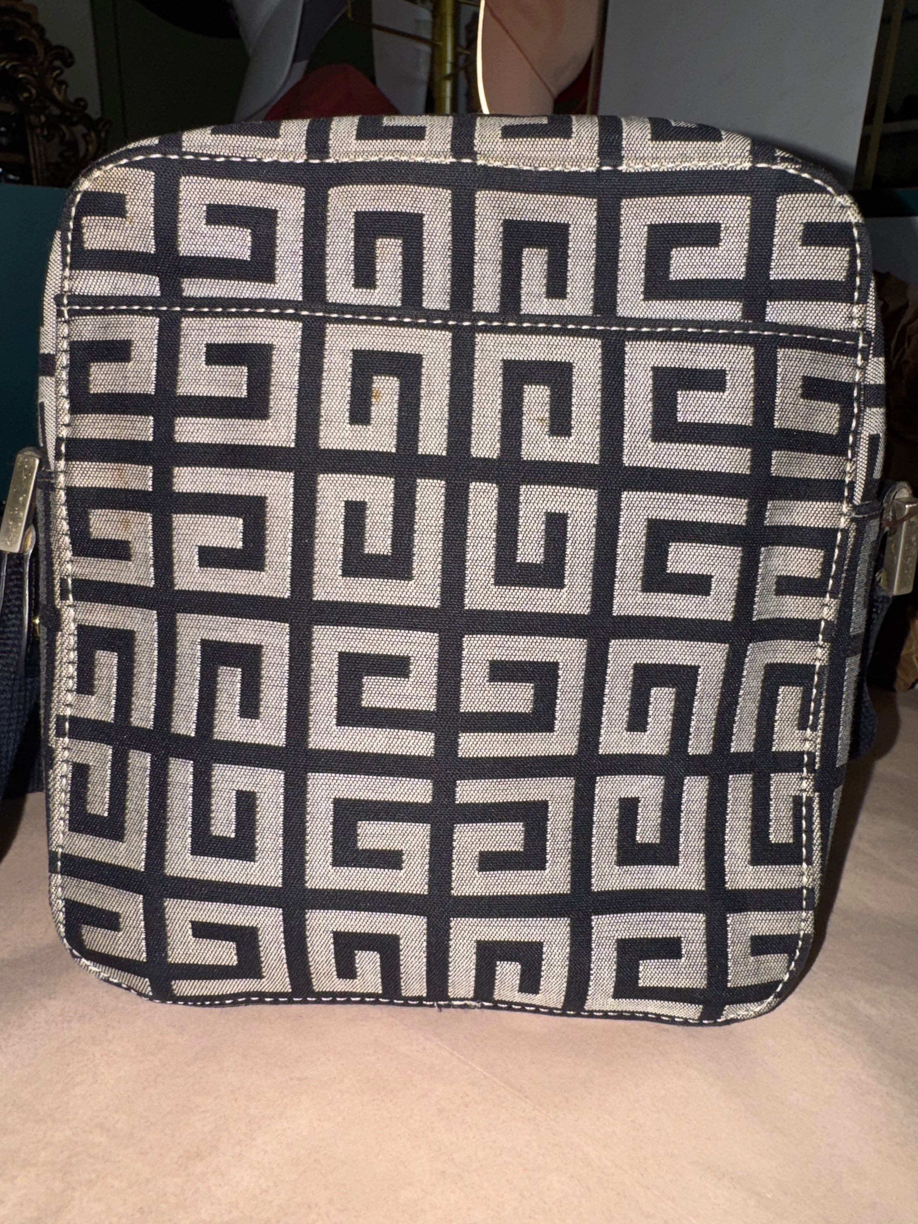 Givenchy Monogram Canvas Tassel Crossbody Bag