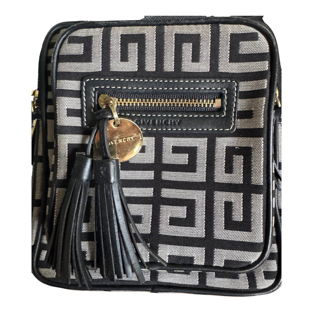 Givenchy Monogram Canvas Tassel Crossbody Bag