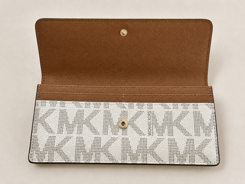 Michael Kors Jet Set Signature Flap Wallet