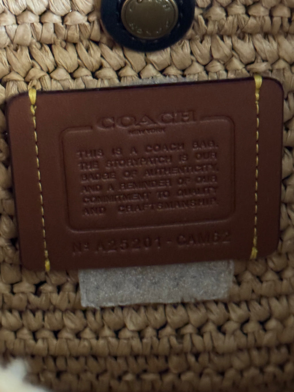 Coach Straw Cargo Tote Crossbody – Raffia Edition