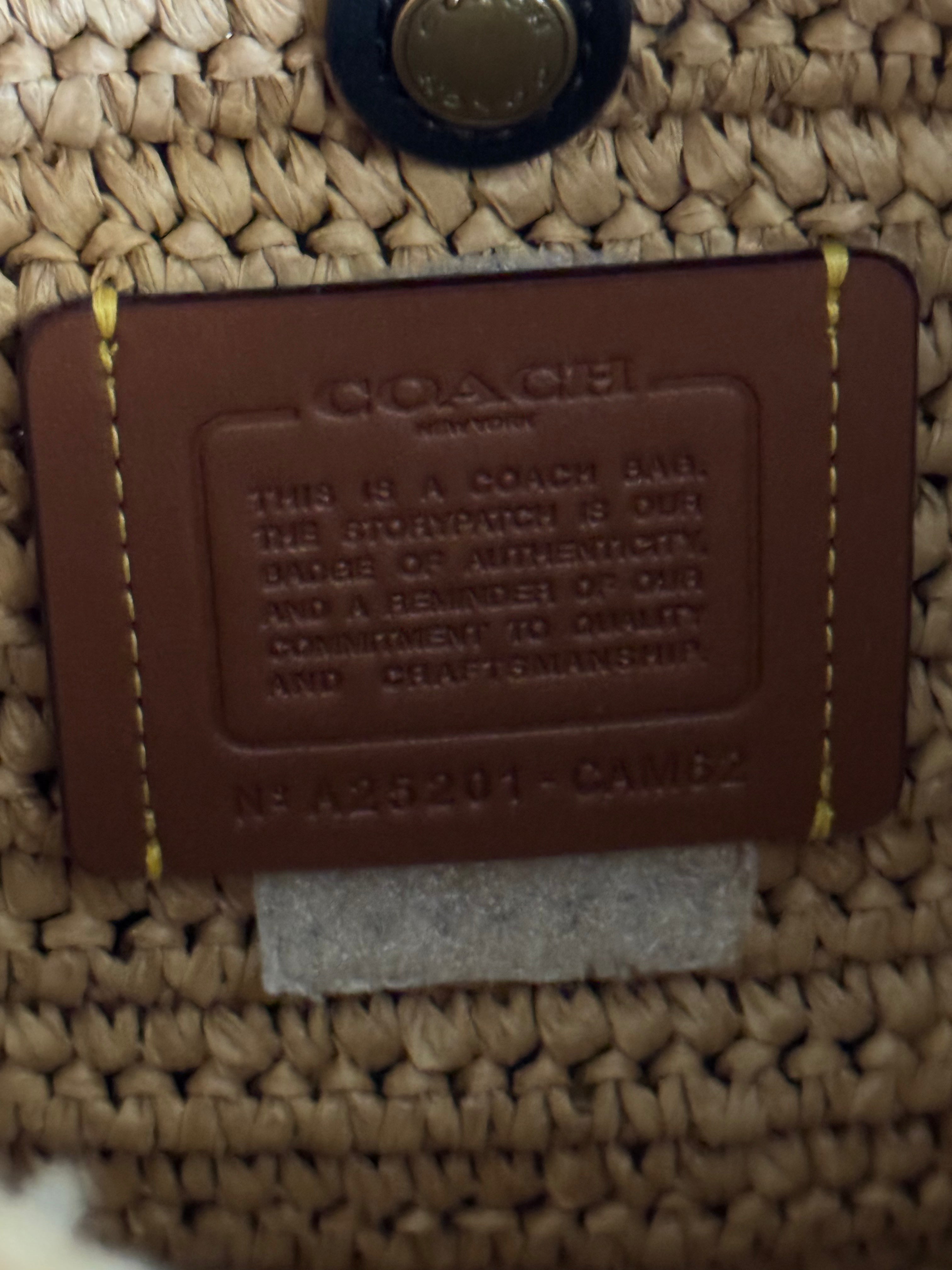 Coach Straw Cargo Tote Crossbody – Raffia Edition