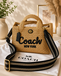 Coach Straw Cargo Tote Crossbody – Raffia Edition