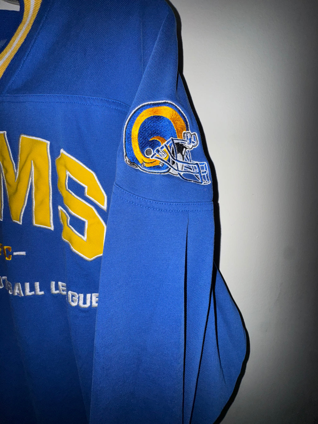 Vintage 90s Lee Sport St Louis Rams Long Sleeve Jersey Shirt NFL
