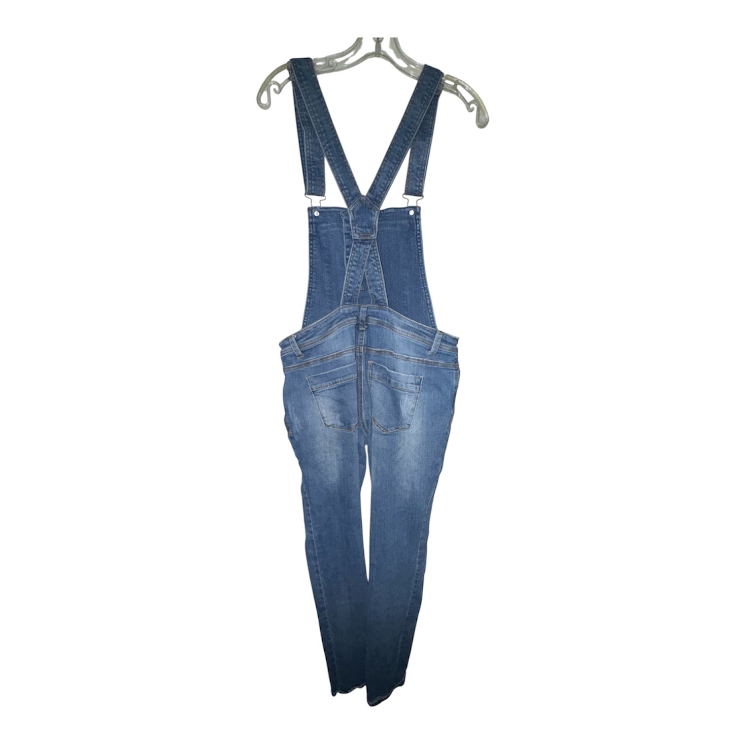 Tinseltown Distressed Denim Overalls