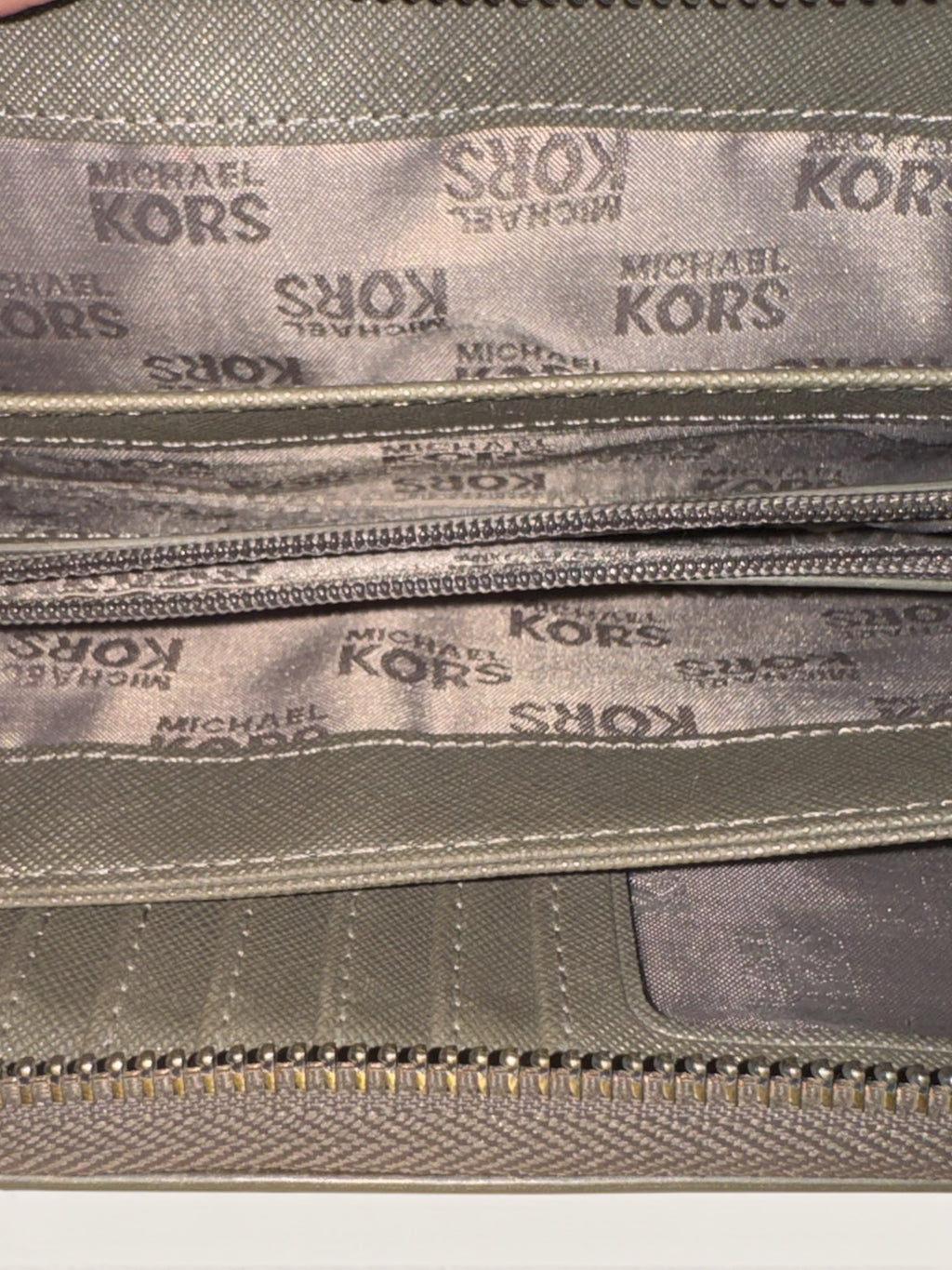 Michael Kors Jet Set Continental Wallet - Metallic Pewter