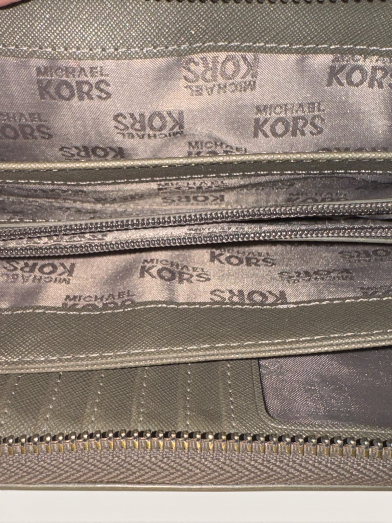 Michael Kors Jet Set Continental Wallet - Metallic Pewter