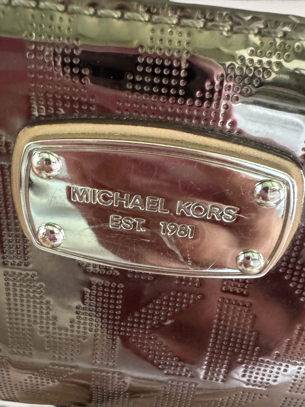 Michael Kors Jet Set Continental Wallet - Metallic Pewter