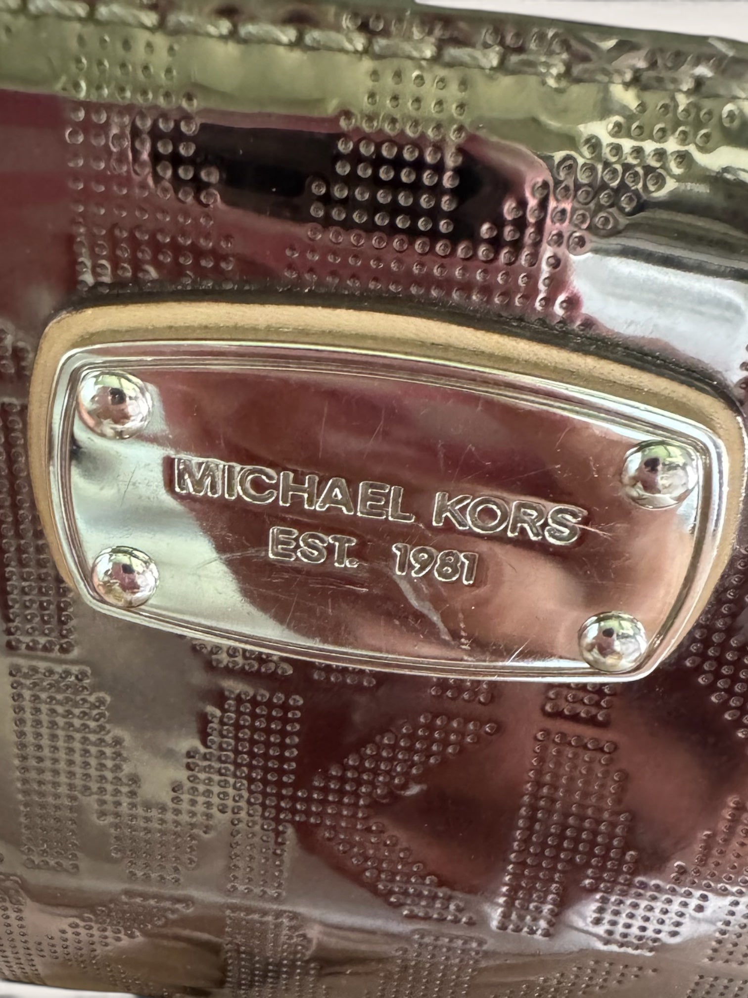 Michael Kors Jet Set Continental Wallet - Metallic Pewter