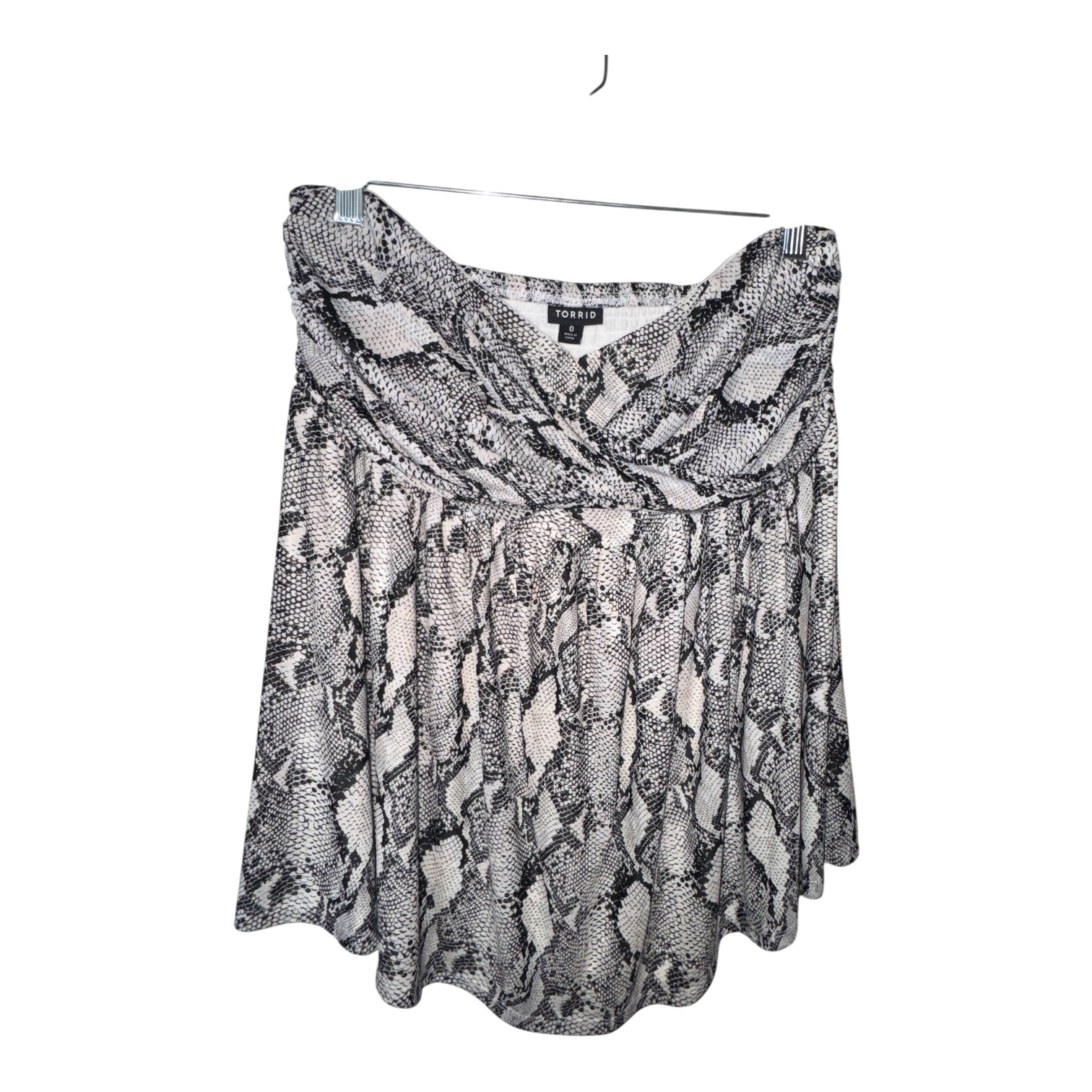 Torrid Strapless Snakeskin Babydoll Cami