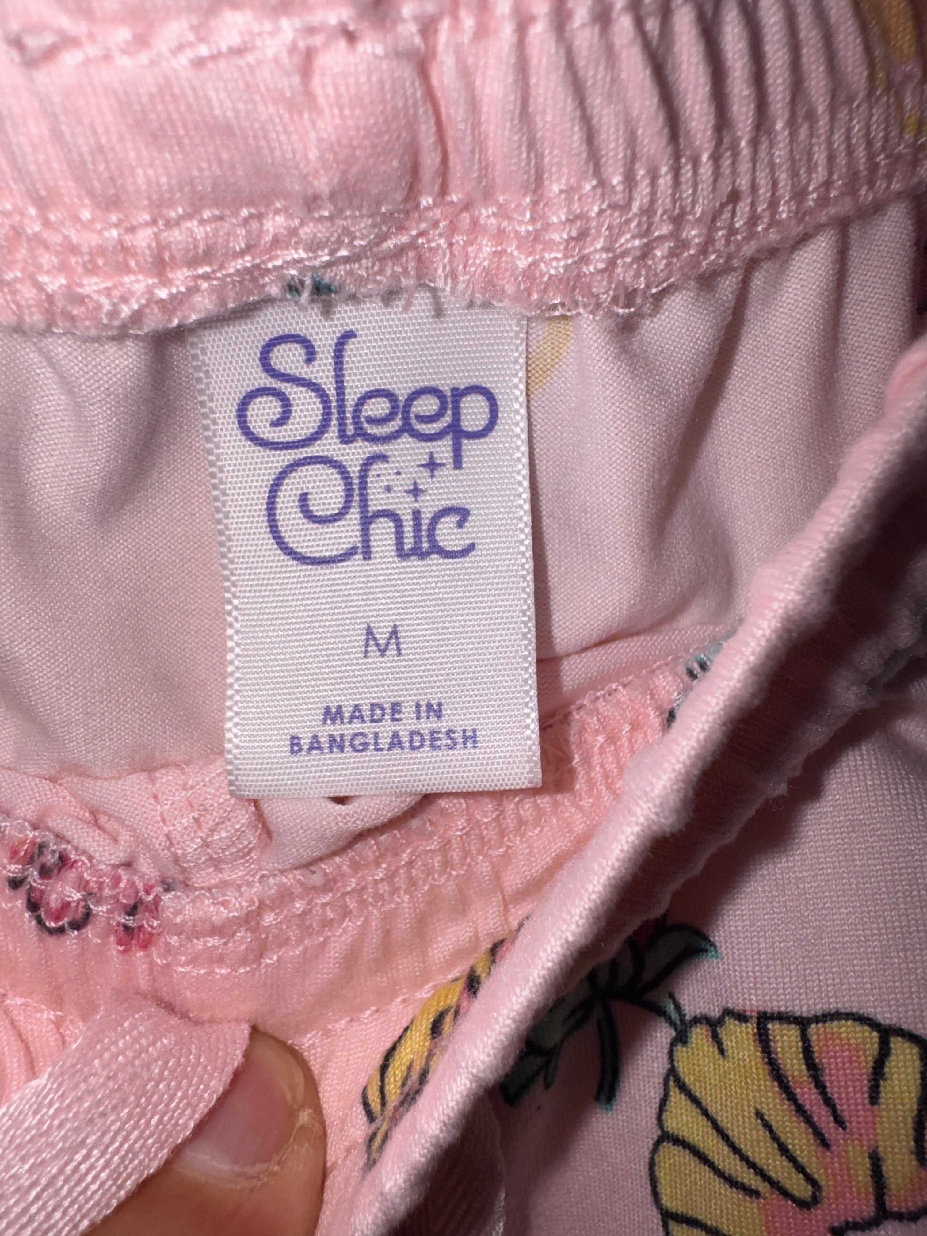 Sleep Chic Pink Fruit Print Pajama Joggers with Pockets