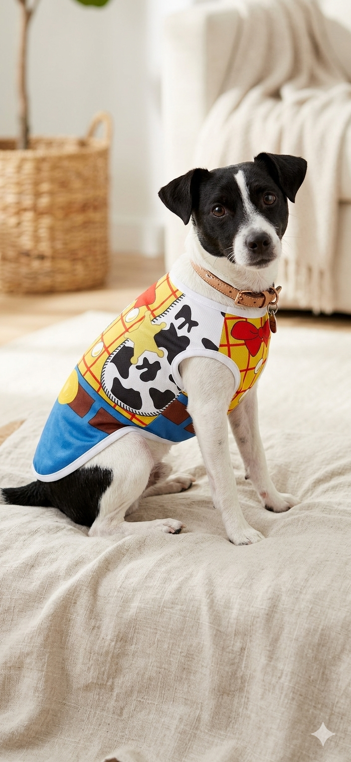 Woody-Inspired Pet Costume Shirt 🤠🐾