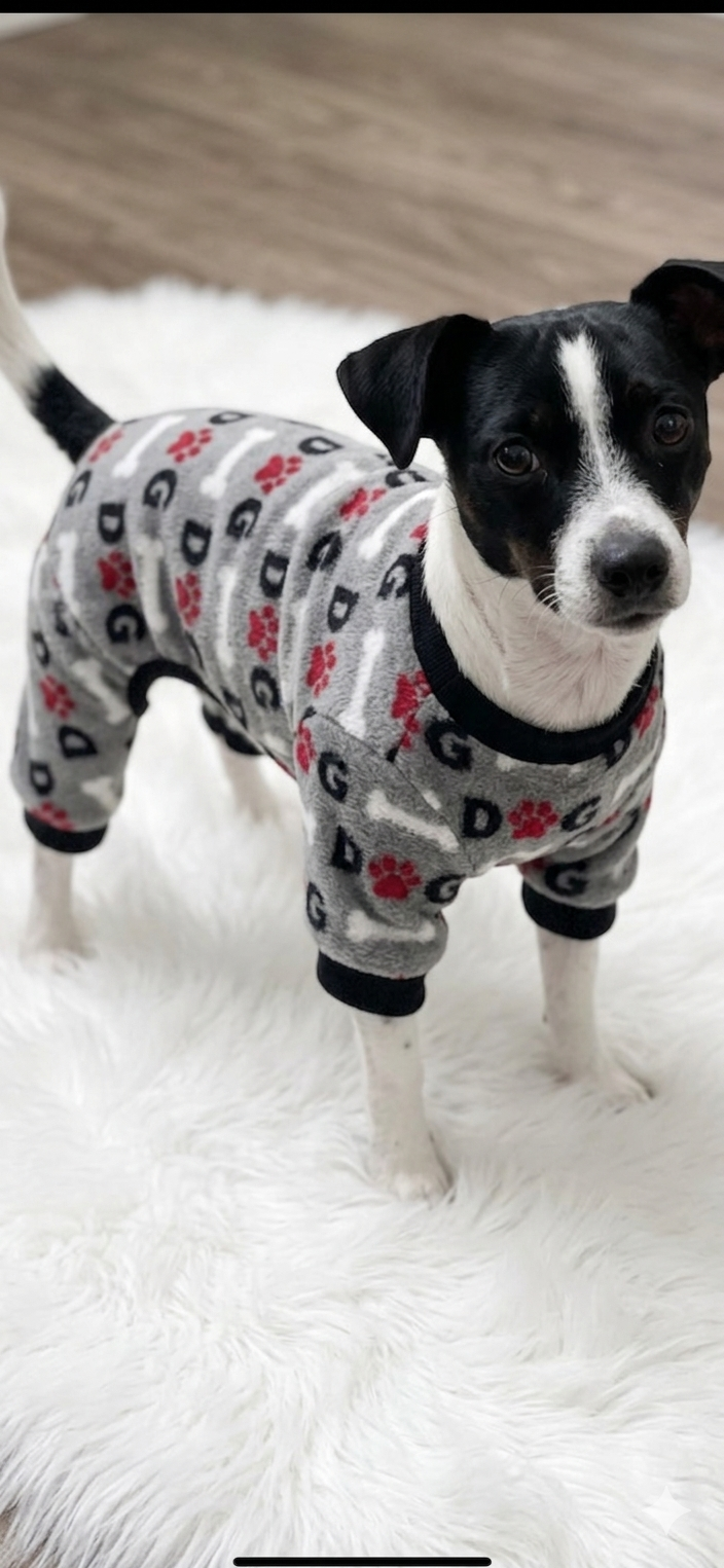 Cozy Dog Print Pet Pajamas 🐾