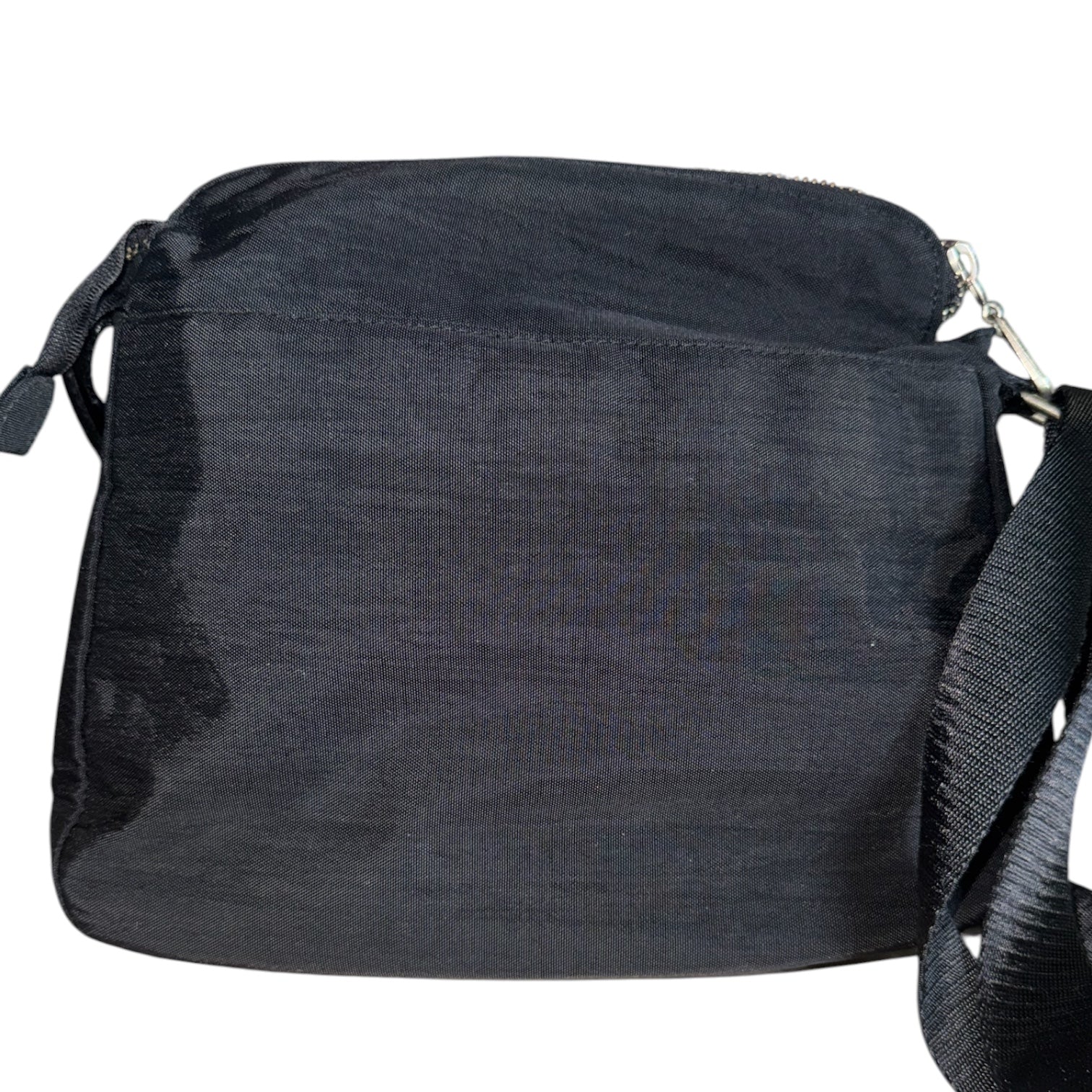 Baggallini Classic Black Nylon Crossbody Bag with Turn-Lock Pocket