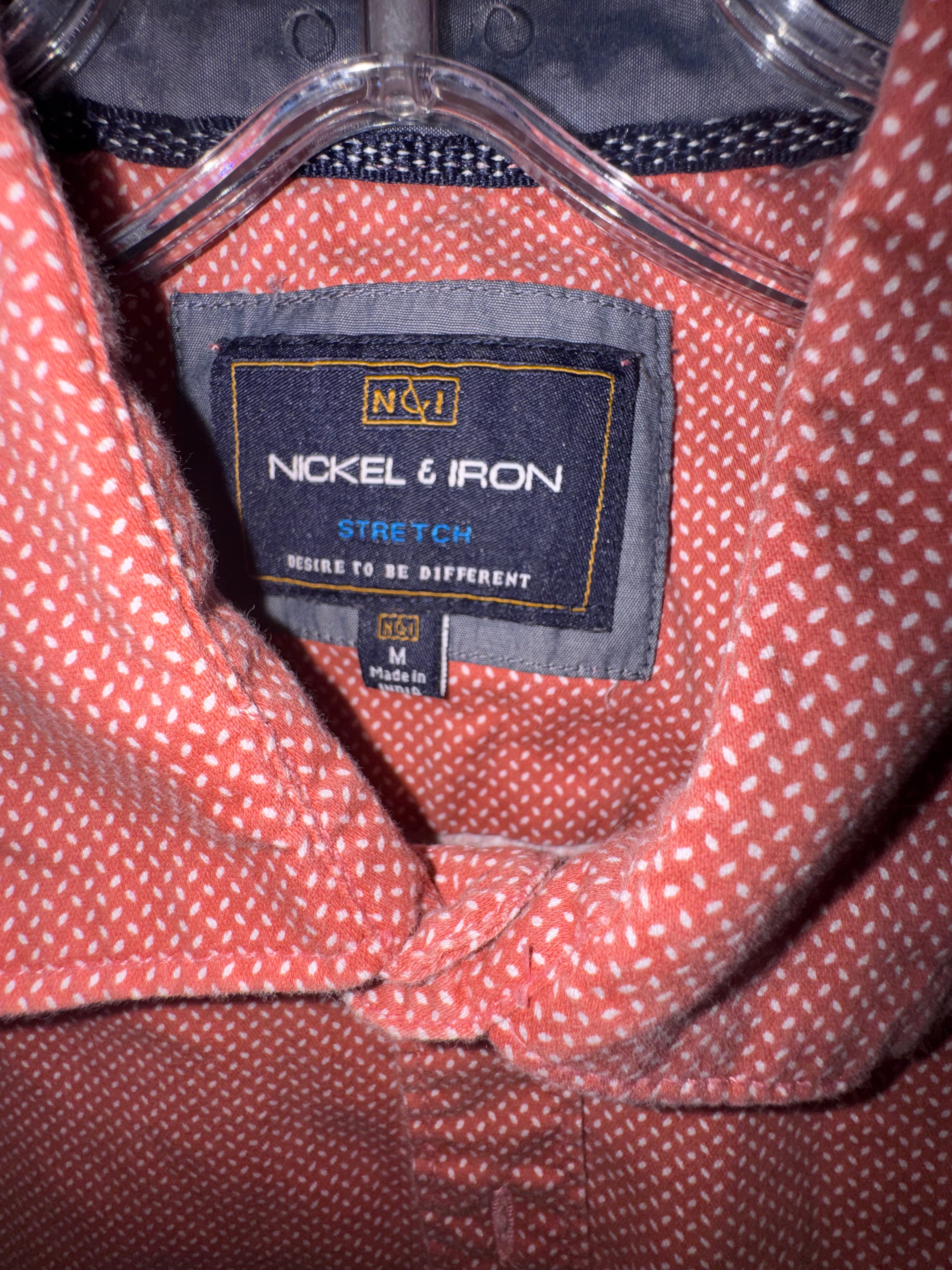 Nickel & Iron Men's Stretch Short Sleeve Button
