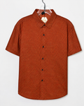 SHEIN Men's Geometric Diamond Grid Short Sleeve Button-Down Shirt