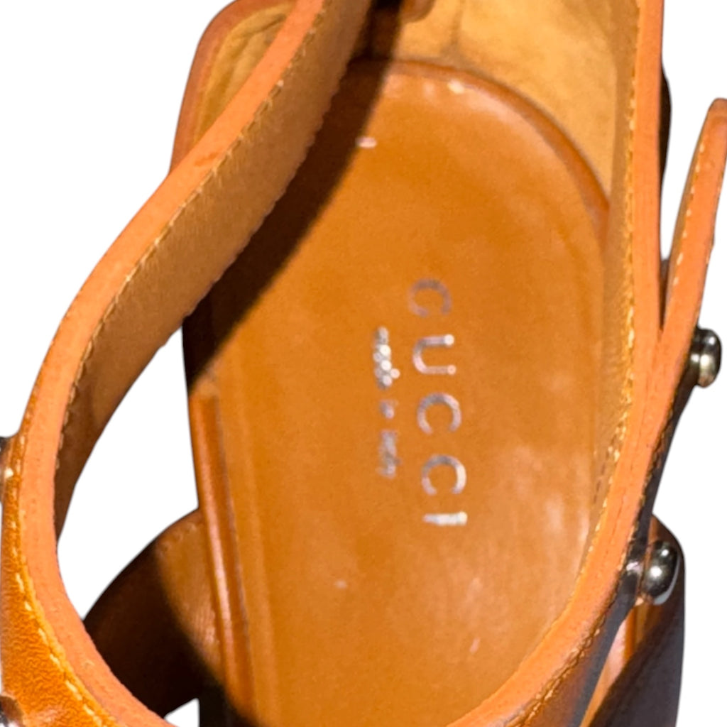Vintage Gucci Studded Gladiator Heels, Made in Italy, circa 2008–2012.