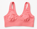 Pink & Gold Seamless Bralette | Wireless Comfort Bra with Back Clasp Closure