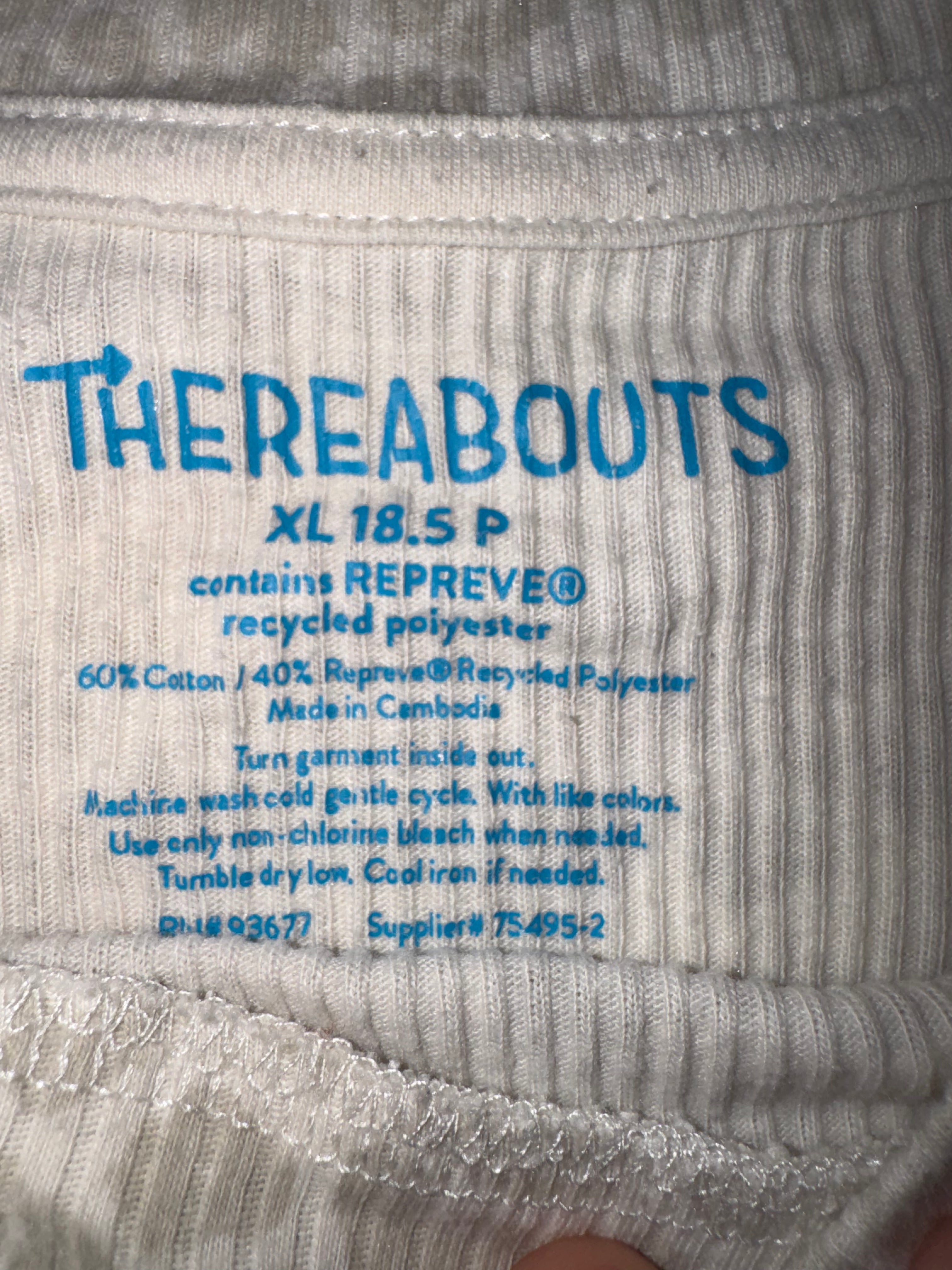 Thereabouts Women’s Ribbed Beige Cheetah Long Sleeve