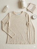 Thereabouts Women’s Ribbed Beige Cheetah Long Sleeve
