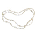 White Mother of Pearl Shell Beaded Necklace