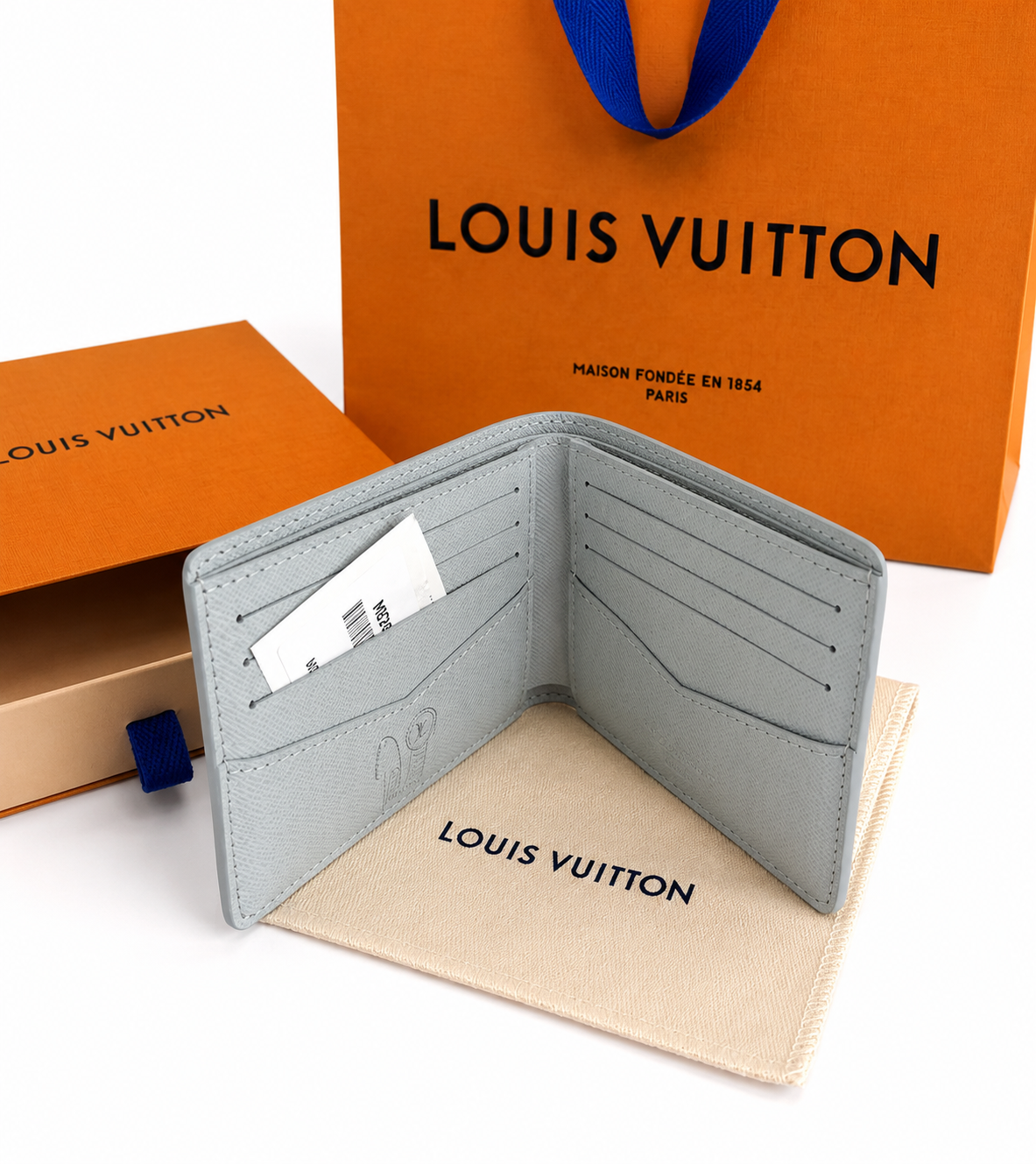 Louis Vuitton Iridescent Monogram Bifold Wallet with Box & Dust Bag