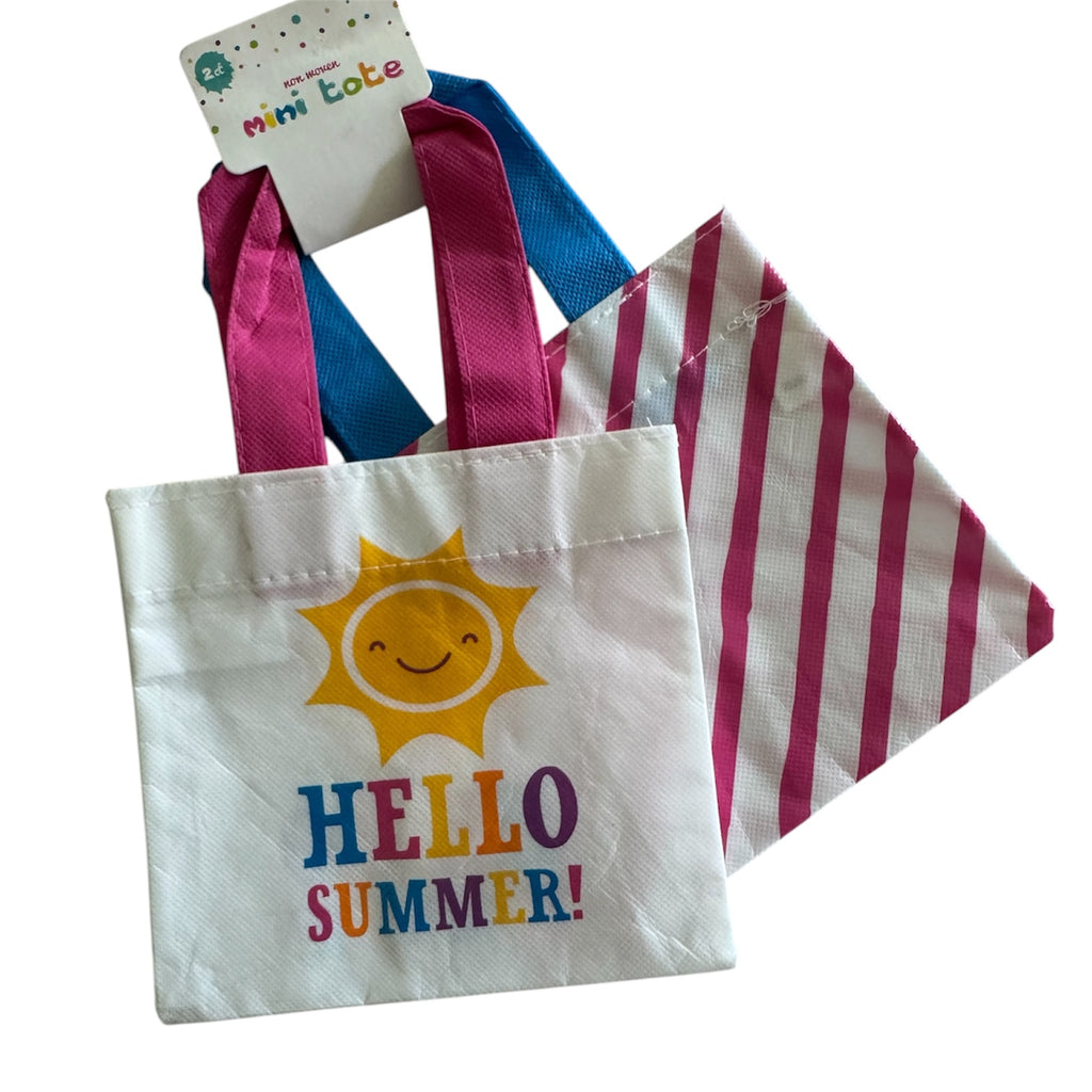 Mini Summer Tote Bag Set – Kids Beach & Fun Designs