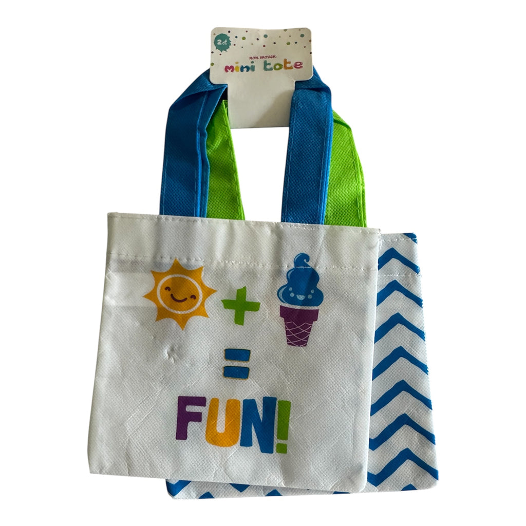Mini Summer Tote Bag Set – Kids Beach & Fun Designs