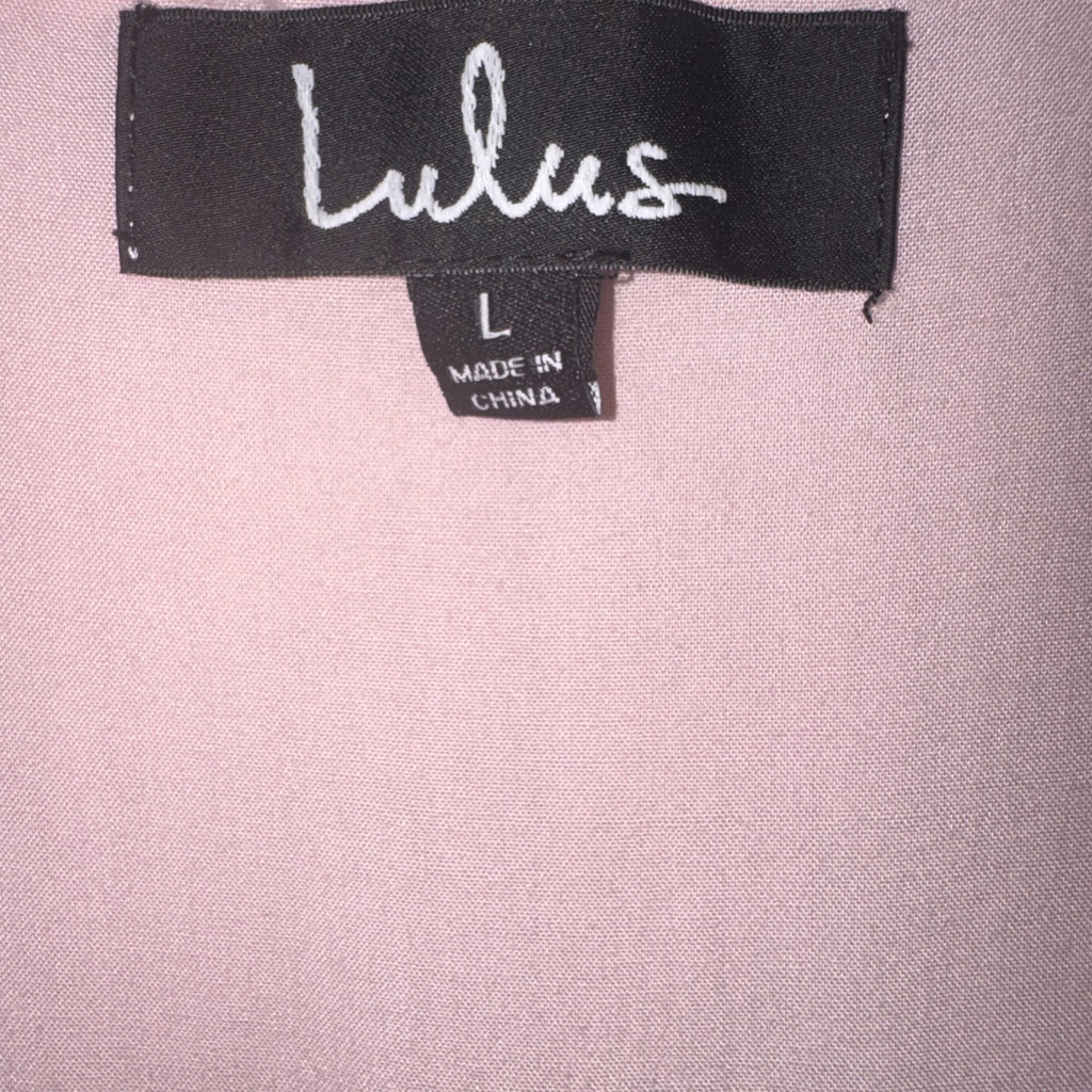 Lulus Light Pink Swiss Dot Ruffle Sleeve Button-Front Dress