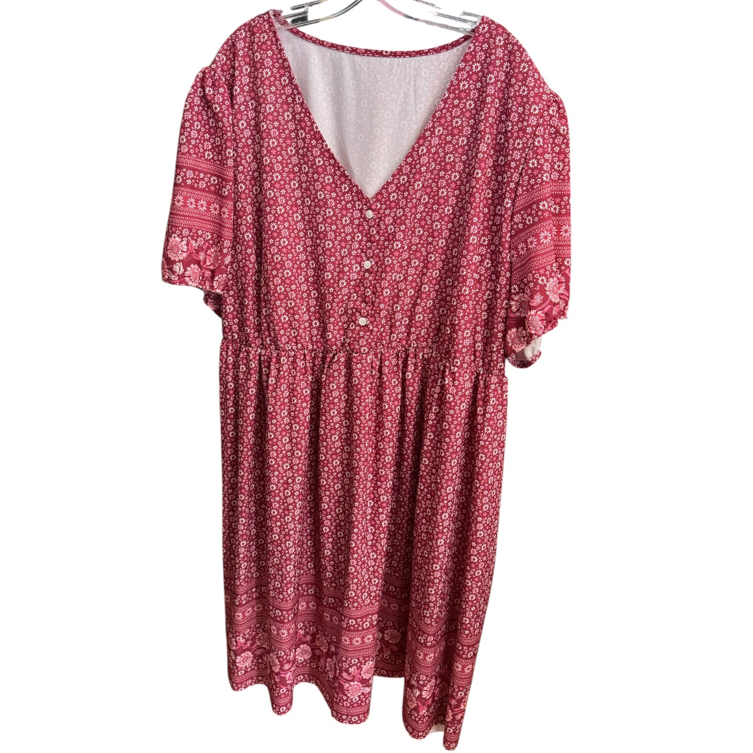 Boho Floral Midi Dress