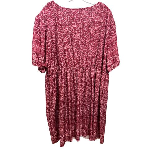 Boho Floral Midi Dress