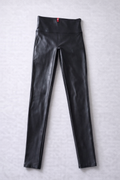 SPANX Faux Leather Leggings Black High Rise Size L