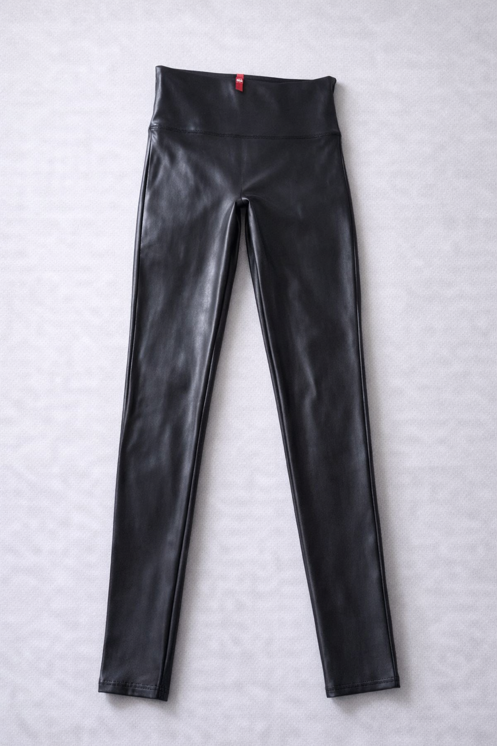 SPANX Faux Leather Leggings Black High Rise Size L