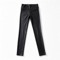 Black Stretch Leggings with Side Stripe – High Waist Basic (M)