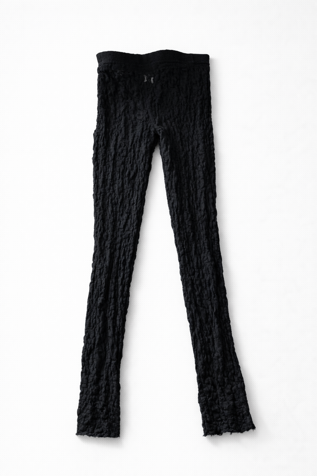 Ultimately People Black Lace Sheer Leggings – Boho Stretch Waist (S/P)