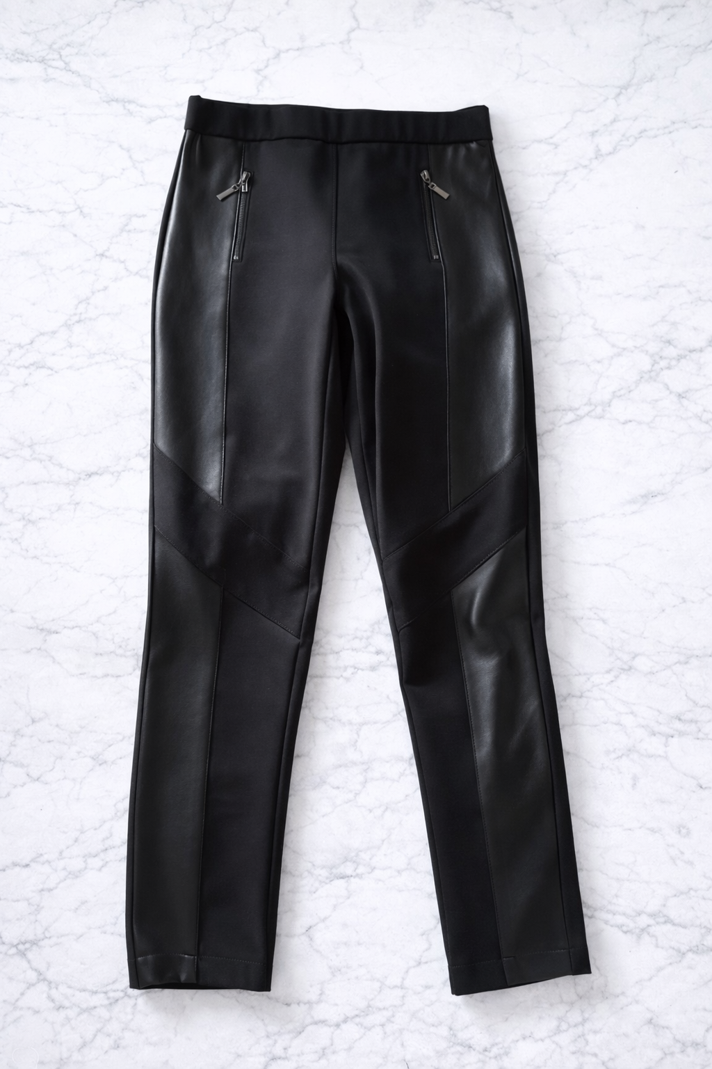 Joseph Ribkoff Black Pull-On Pants Size 8 Designer Stretch Slim Fit