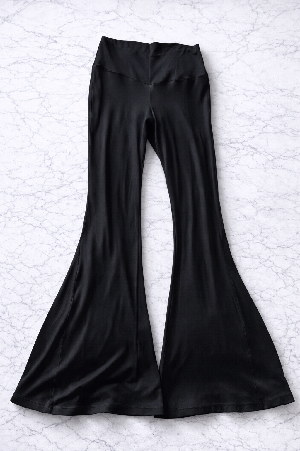 OFFLINE by Aerie Real Me Super Flare Leggings Black Size Large High Rise