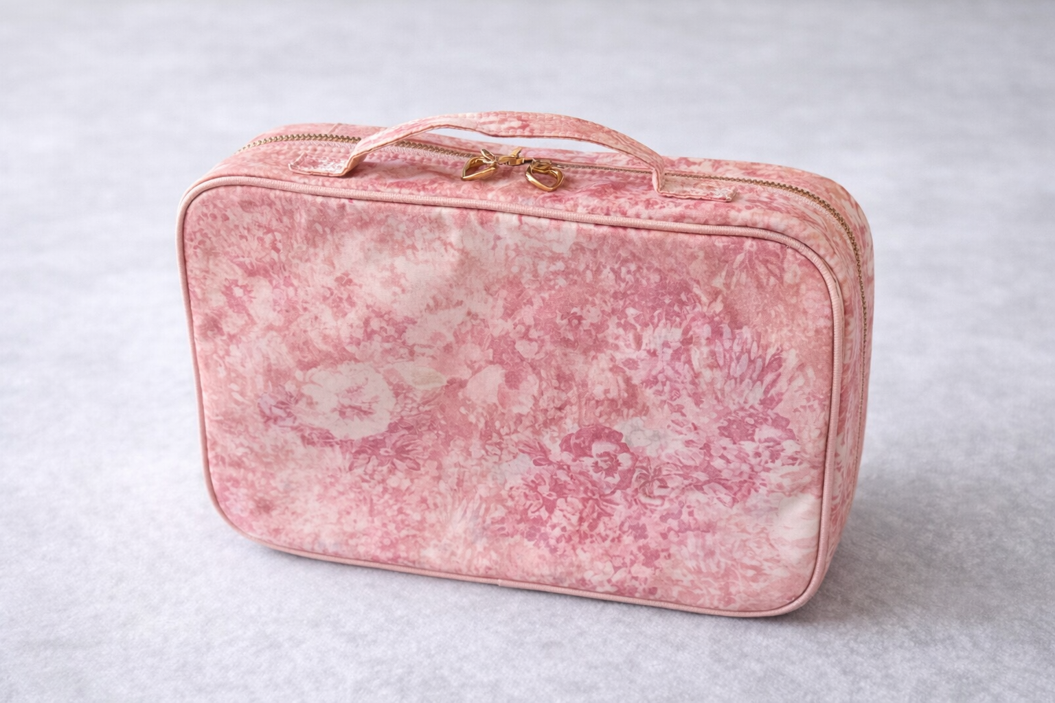 Monique Lhuillier x Pottery Barn Pink Floral Makeup Travel Case