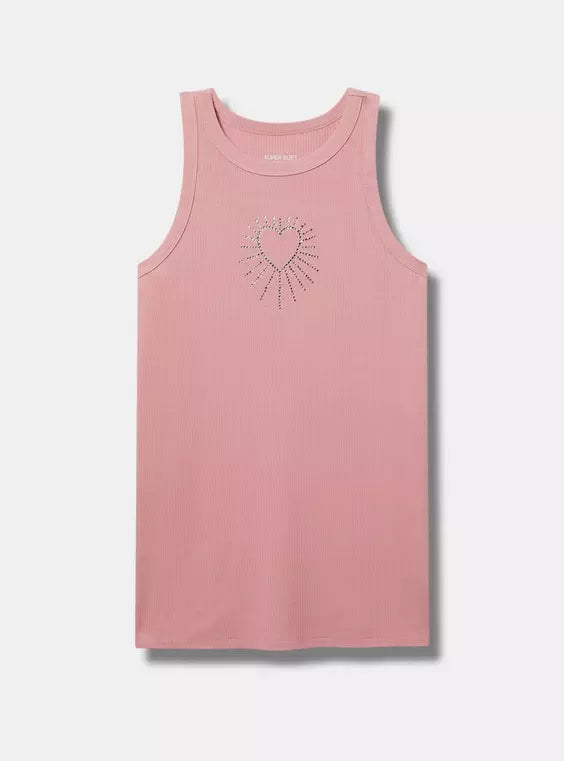 Super Soft Rib High Neck Tank